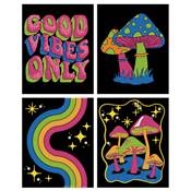 KIT BRODERIE DIAMANT DOTZIES FLOCK - 4 GOOD VIBES