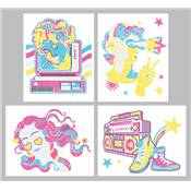 KIT BRODERIE DIAMANT DOTZIES FLOCK - 4 RETRO CLASSIQUES