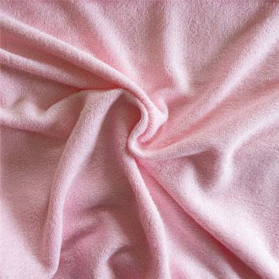 TISSU EPONGE BAMBOU - POLYESTER ROSE - 150 CM 
