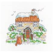 KIT POINT DE CROIX WINTER COTTAGE (A)