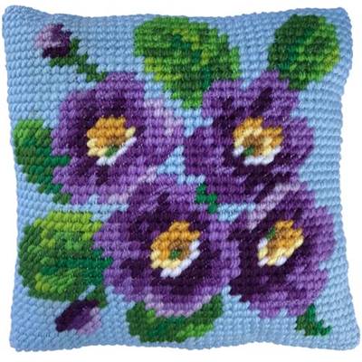 COUSSIN TAPISSERIE LADYBIRD - BOUQUET PRIMEVERES - 22 X 22 CM