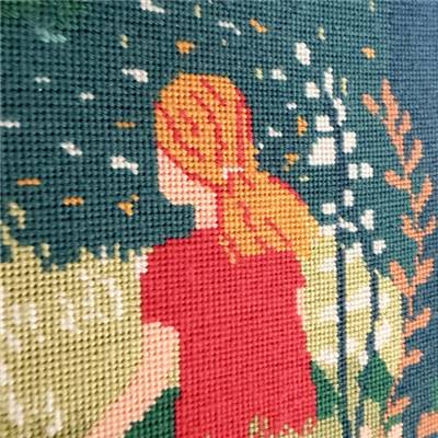 KIT CANEVAS COMPLET - DESSIN 40 X 50 CM - CLAIRIERE PAISIBLE