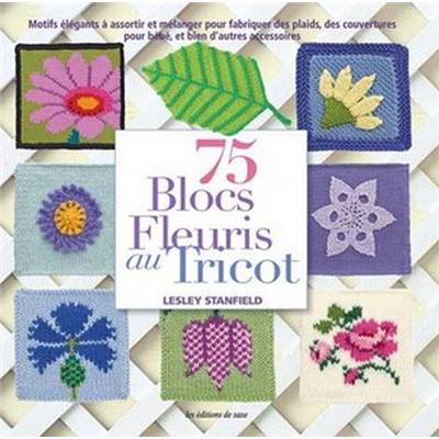 75 BLOCS FLEURIS AU TRICOT