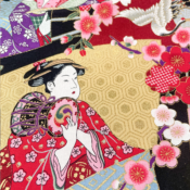 TISSU JAPONAIS NAKA FABRICS - 1750-10A - 100% COTON - 110 CM