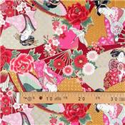 TISSU JAPONAIS NAKA FABRICS - 1750-10B - 100% COTON - 110 CM