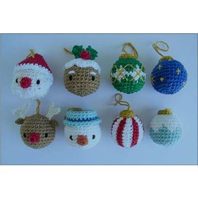 KIT AMIGURUMI HOOOKED - BOULES DE NOEL