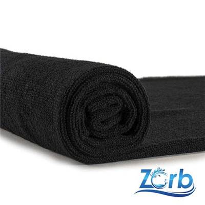 SUPER ABSORBANT ZORB® TERRY MICROFIBRE - 157CM - NOIR