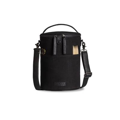 SAC DE RANGEMENT EN TISSU POUR LE TRICOT MUUD - SATURN XL - NOIR