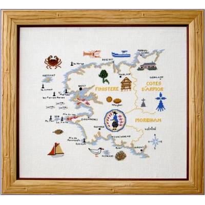 DIAGRAMME POINT DE CROIX ABC COLLECTION - CARTE BRETAGNE