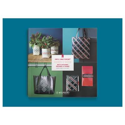 CAHIER D'IDEES VINYLE LAQUE PERFORE - TRESSAGE & TISSAGE