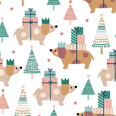 TISSU DASHWOOD STUDIO - ANIMAL CRACKERS 2135 - COTON - 110 CM 