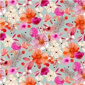 TISSU DASHWOOD STUDIO - FLORA 2036 - VISCOSE LEGERE - 145 CM 