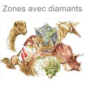 KIT BRODERIE DIAMANT - LES DINOSAURES