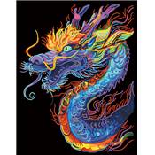 KIT BRODERIE DIAMANT NEON NOIR - DRAGON