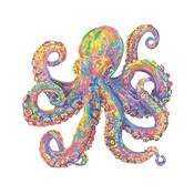 KIT BRODERIE DIAMANT NEON NOIR - OCTOPUS