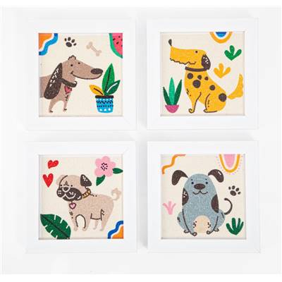 KIT BRODERIE DIAMANT MINI DOTZ - CHIENS MIGNONS - PACK DE 4 