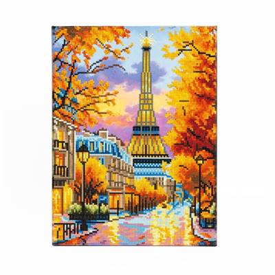 KIT BRODERIE DIAMANT DOTZ - EIFFEL'S AUTUMN GLOW AVEC CADRE