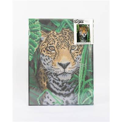 KIT BRODERIE DIAMANT DOTZ - JAGUAR JUNGLE AVEC CADRE