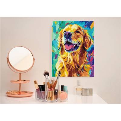 KIT BRODERIE DIAMANT DOTZ - GOOD BOY ! AVEC CADRE