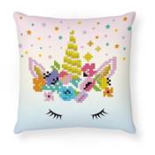 KIT BRODERIE DIAMANT COUSSIN - LA LICORNE CLOWN