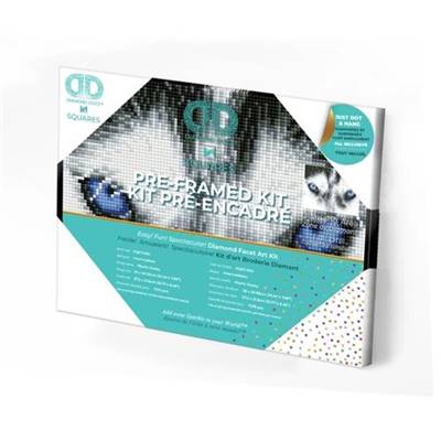 KIT BRODERIE DIAMANT SQUARES - MYSTIC HUSKY - PRE-ENCADRE