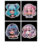 KIT BRODERIE DIAMANT DOTZIES FLOCK - 4 ANIME GIRLS