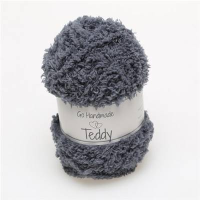 FIL A TRICOTER GOHANDMADE TEDDY - GRIS - PELOTE 50 G