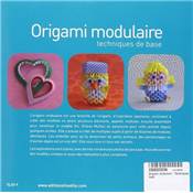 ORIGAMI MODULAIRE TECHNIQUES DE BASE