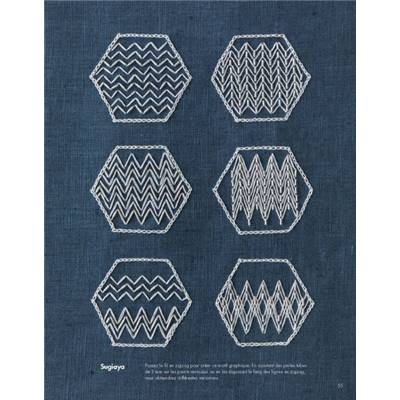 SASHIKO PERLE - 23 MOTIFS TRADITIONNELS