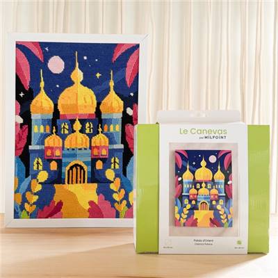KIT CANEVAS COMPLET - DESSIN 30 X 40 CM - PALAIS D'ORIENT