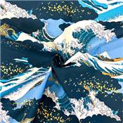 TISSU JAPONAIS NAKA FABRICS - 1300-3A - 100% COTON - 110 CM