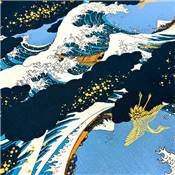 TISSU JAPONAIS NAKA FABRICS - 1300-3A - 100% COTON - 110 CM