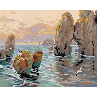 CANEVAS BLANC - OR3481M - 40X50CM - SOIREE D'APRES JANNY