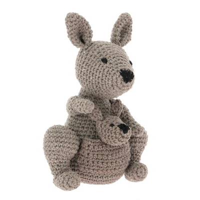 KIT AMIGURUMI HOOOKED - KAYLEIGH LE KANGOUROU - TAUPE