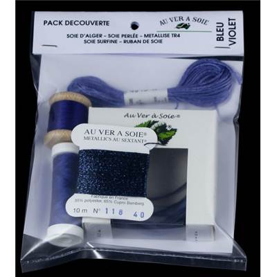 PACK DECOUVERTE SURFINE/RUBAN 4 MM - BLEU VIOLET