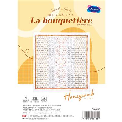 KIT SASHIKO OLYMPUS - LA BOUQUETIERE SK430 - HONEYCOMB