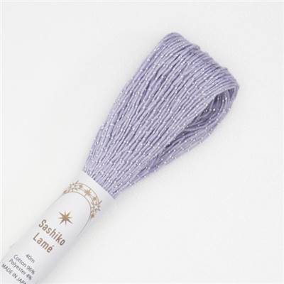 FIL SASHIKO LAME UNI - COL SL10 - PARME - LOT 6 ECH. DE 40 M