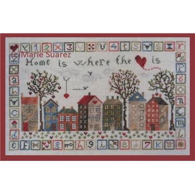 DIAGRAMME HOME IS WHERE THE HEART IS  - MARIE SUAREZ THE PINK NEEDLE
