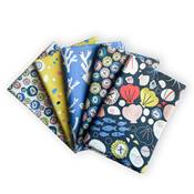 LOT 5 COUPONS ASSORTIS 45 X 55 CM DASHWOOD STUDIO - ROCK POOL