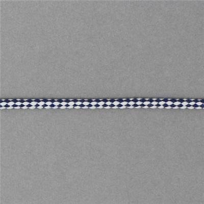 CORDELETTE DAMIER COTON AIRELLE - NACRE - LA BOBINE DE 10 M