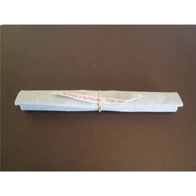 COUPON 45 X 45CM LIN 12 FILS ZINC