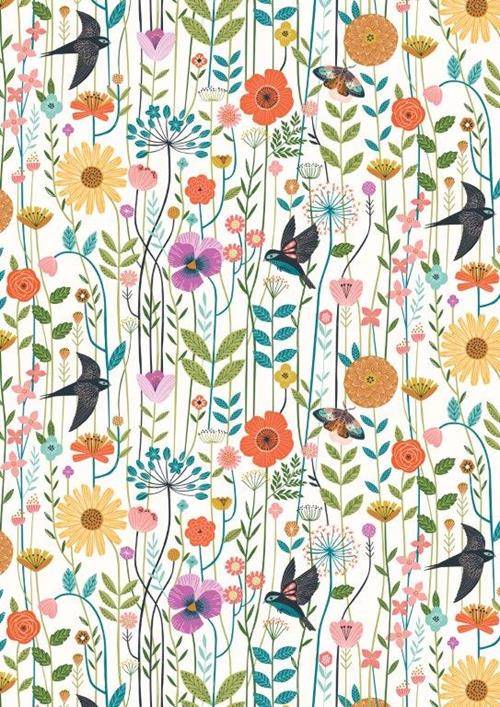 TISSU DASHWOOD STUDIO AVIARY 1722 COTON 110 CM