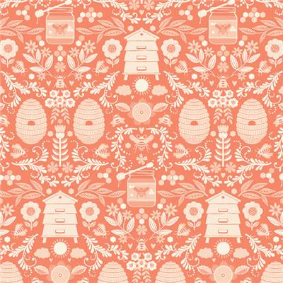 TISSU DASHWOOD STUDIO - WHAT'S THE BUZZ 2597 - COTON - 110 CM