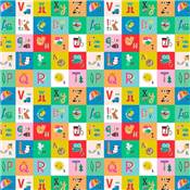 TISSU DASHWOOD STUDIO - SPRING ALPHABET 2330 - COTON - 110 CM