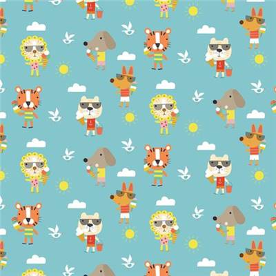 TISSU DASHWOOD STUDIO - SUMMER FUN 2083 - COTON - 110 CM 