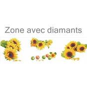 KIT BRODERIE DIAMANT - LA RONDE DES TOURNESOLS - TRYPTIQUE