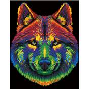 KIT BRODERIE DIAMANT NEON NOIR - WOLF