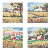 KIT BRODERIE DIAMANT MINI DOTZ - COUNTRYSIDE VIEWS - PACK 4 DESSINS