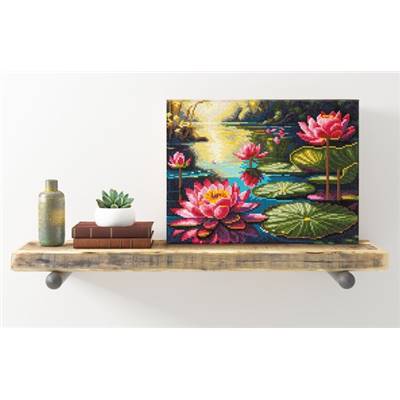 KIT BRODERIE DIAMANT DOTZ - LILLY LAGOON AVEC CADRE