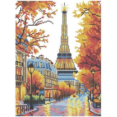 KIT BRODERIE DIAMANT DOTZ - EIFFEL'S AUTUMN GLOW AVEC CADRE